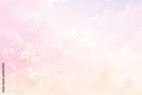 幻想的で綺麗な春のピンクの桜の花の背景