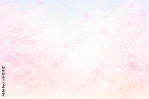 幻想的で綺麗な春のピンクの桜の花の背景
