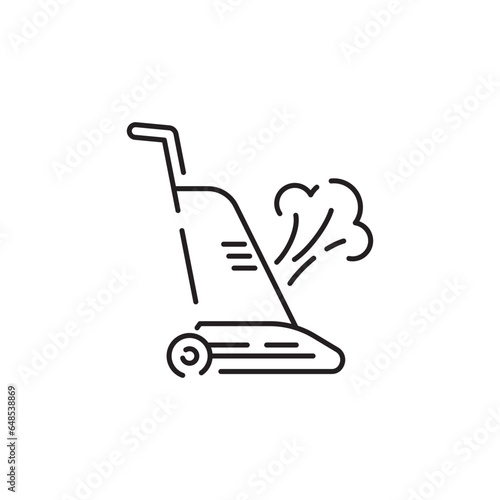 Wallpaper Mural Industrial cleaning line icon and cleaner or worker. Carpet cleaning. Detergent. Best quality cleaning. Special stain remover. Industrial vacuum. Simple and Minimal Torontodigital.ca