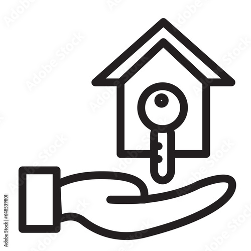 House Owner Icon: "A visual representation of property ownership and the associated rights and responsibilities of being a homeowner, such as property maintenance and management."