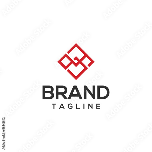 Simple modern and minimal geometrical logo design for tech industry, money exchange, money covert and finance.