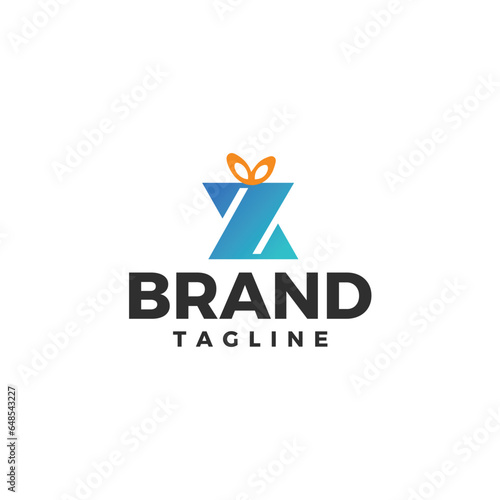 Modern minimal letter mark Z packaging logo design for online business, home delivery, fast delivery, express delivery and logistics business. 