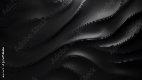 Beautiful black abstract background with fine leather texture