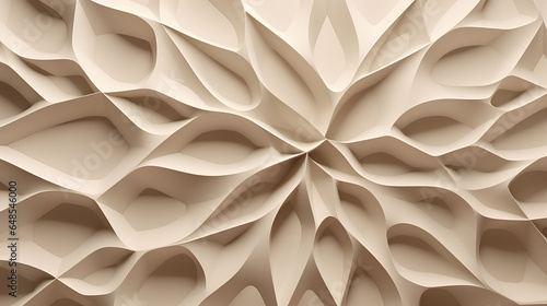 A sophisticated and intricate futuristic geometric background designed to enhance your presentations. This textured 3D beige wall background adds depth and elegance to your presentation materials.