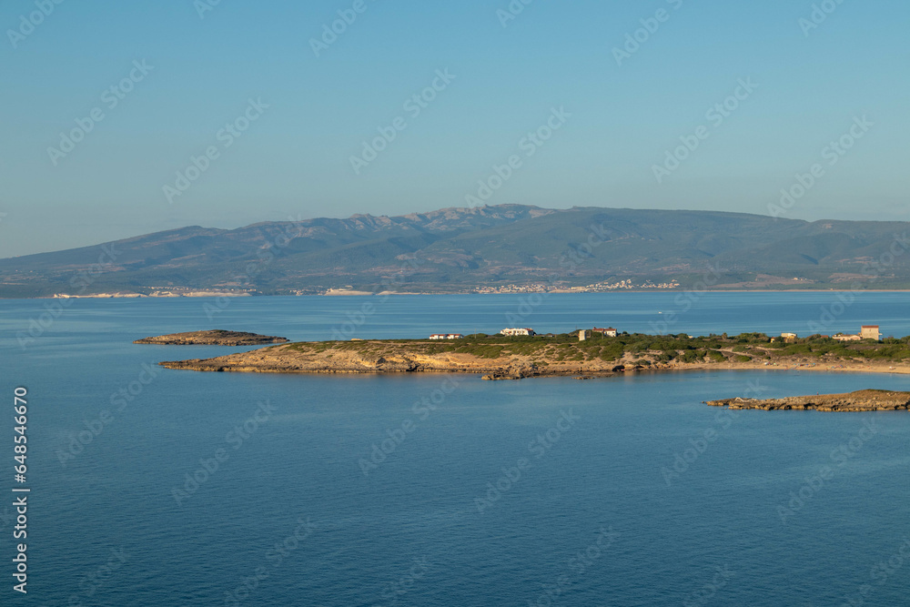 Veduta della costa da Capo Mannu, provincia di Oristano, Sardegna