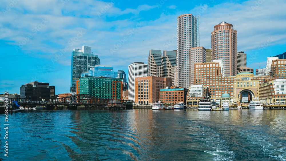 Fototapeta premium Boston skyline and harbour