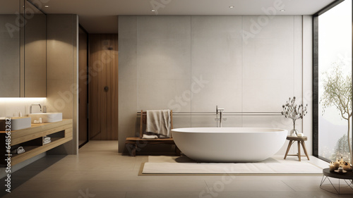 Modern bathroom with luxery interior design