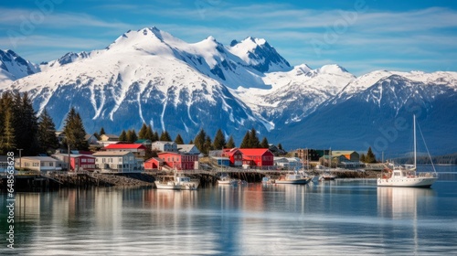 Discovering the Beauty of Historic Haines Alaska: Blue Skies, Mountains and Ocean in Southeast Panhandle photo