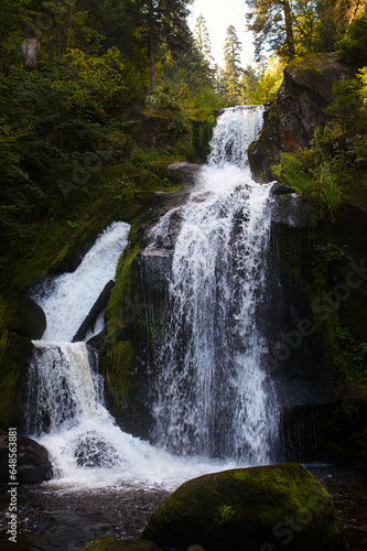 Beautiful Waterfall in the Black Forest in Triberg, Germany