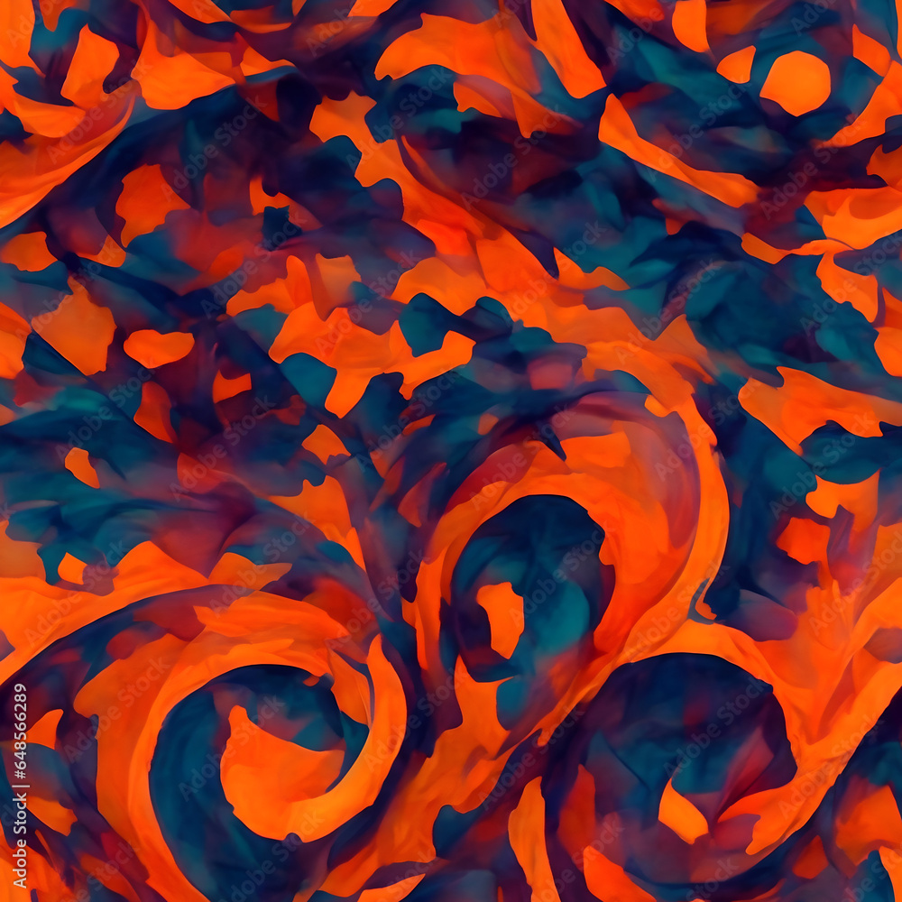 abstract pattern with waves, generative ai
