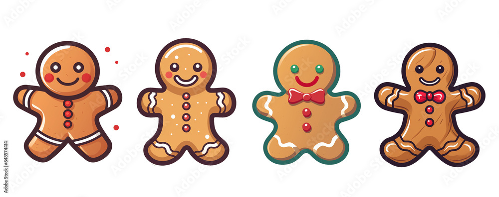 Gingerbread man isolated on white background Gingerbread man isolated on white background