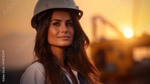 Female civil engineering standing at construction site © WS Studio 1985