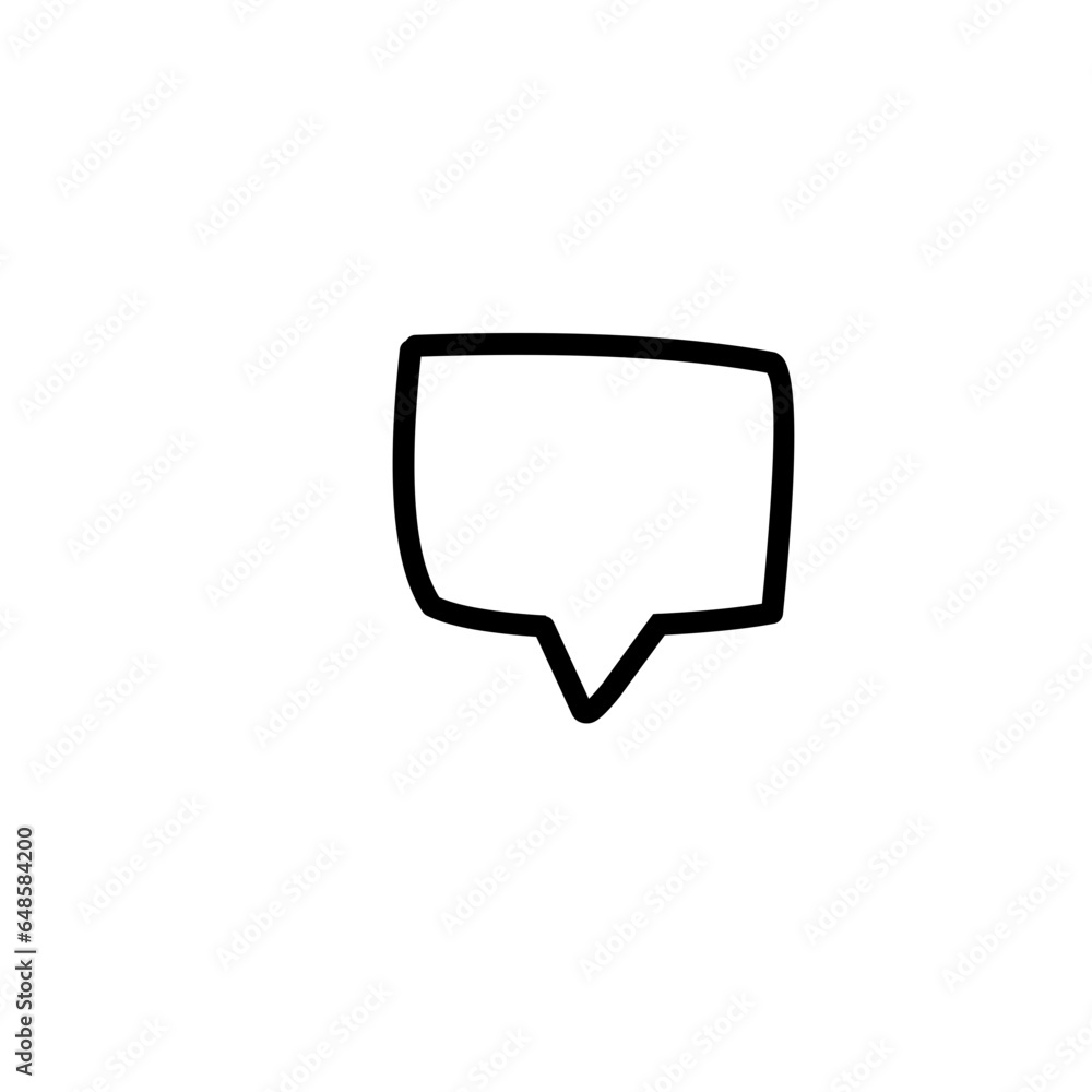 hand drawn speech bubble hand drawn speech bubble