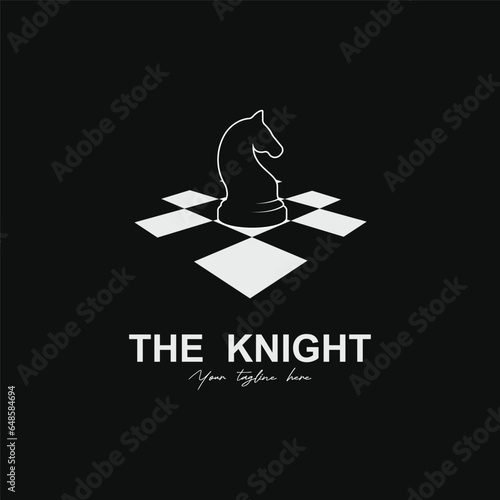 chess logo vector icon illustration design