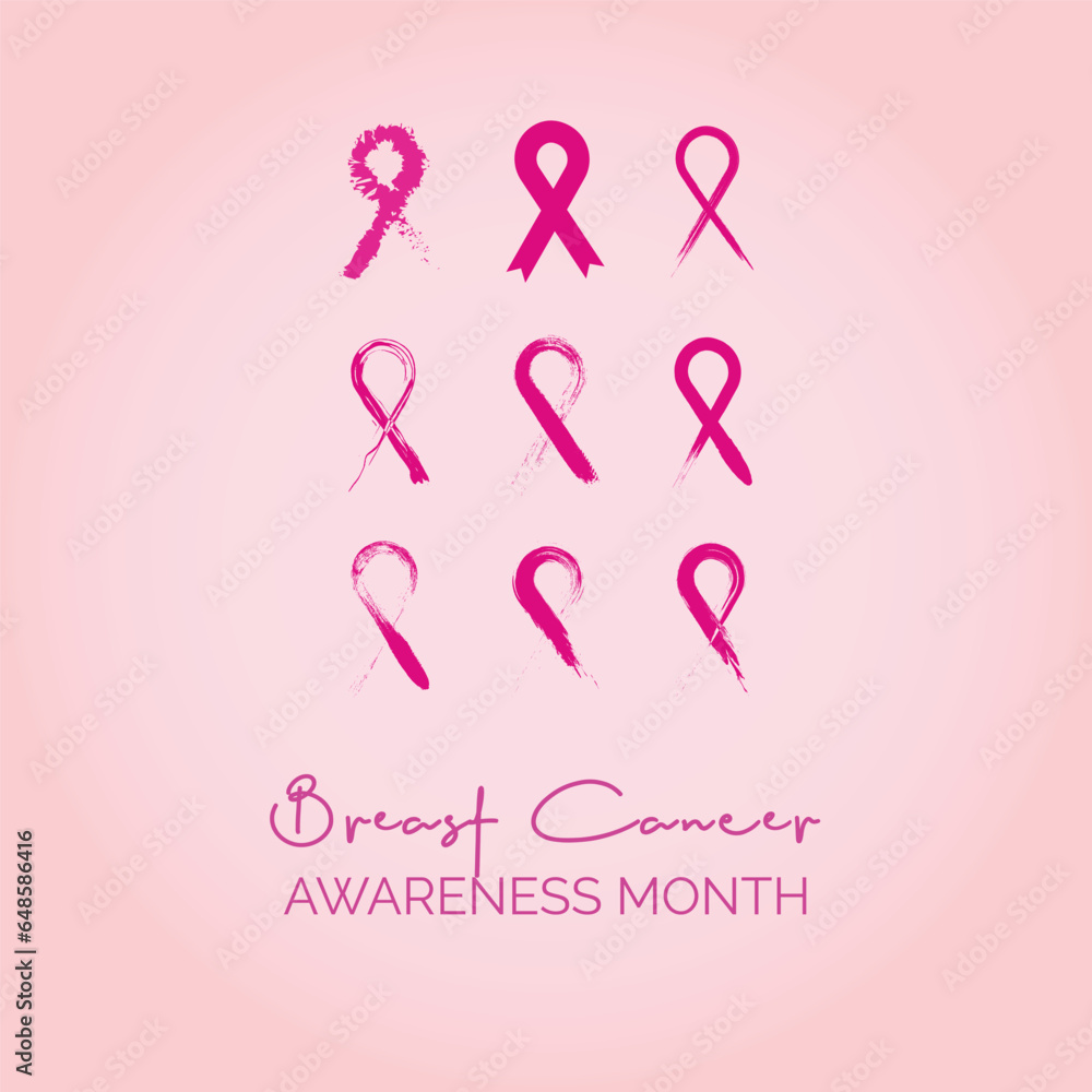 Breast cancer awareness pink ribbon Breast cancer awareness pink ribbon