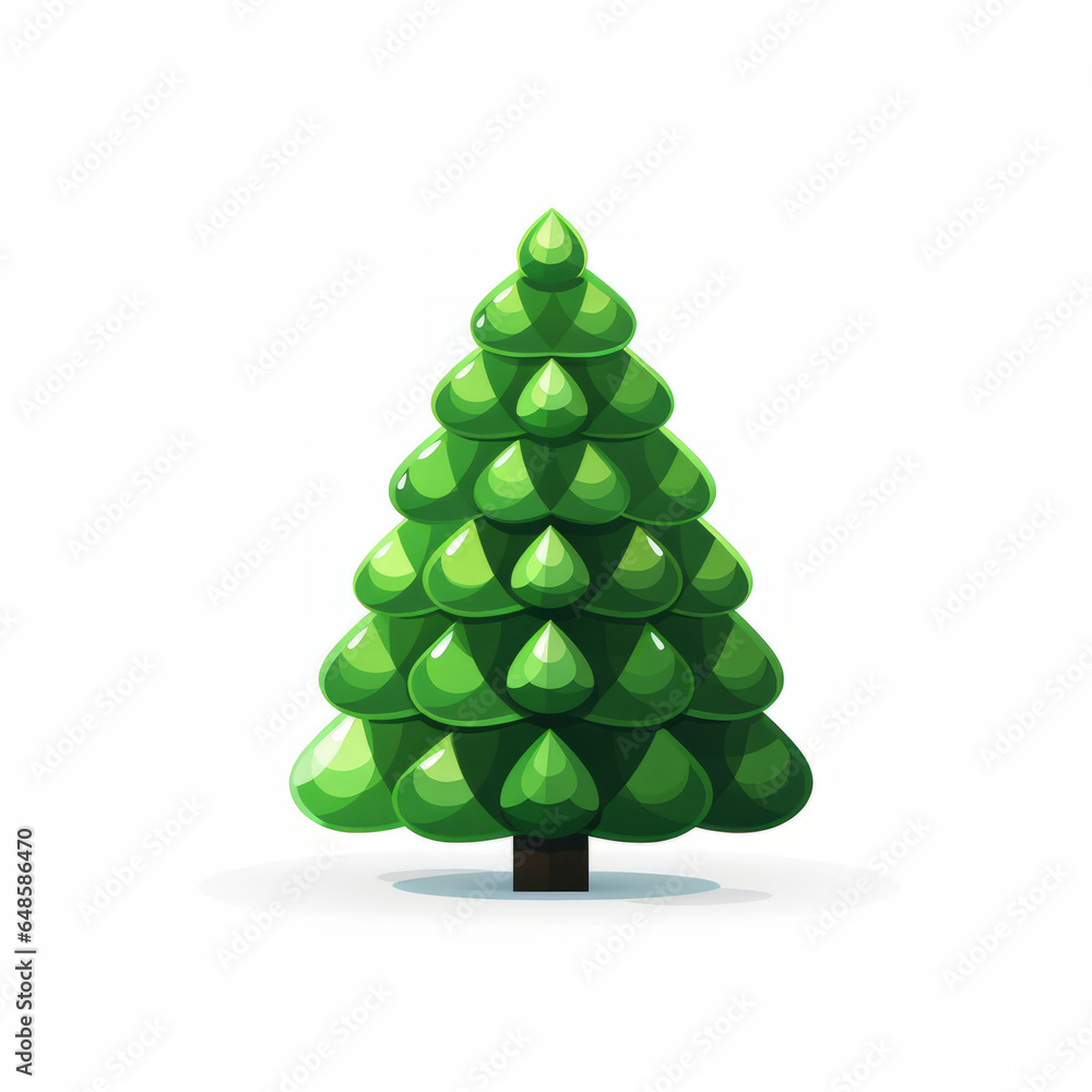 Painted Christmas tree Painted Christmas tree
