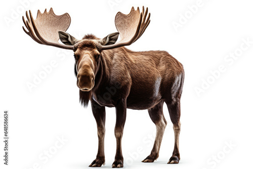 Moose isolated on a white background photo
