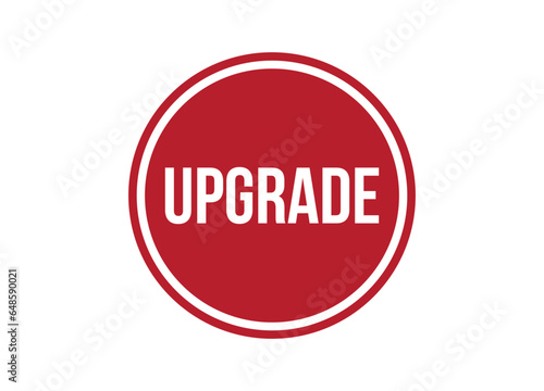 upgrade red banner design vector illustration