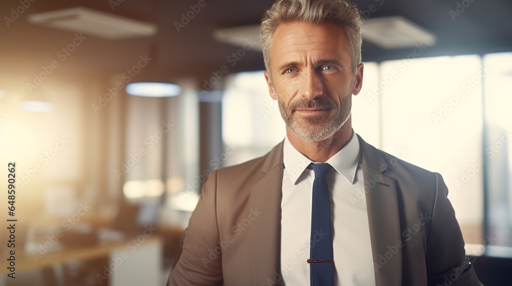 portrait of a professional businessman in office. generative ai portrait of a professional businessman in office. generative ai