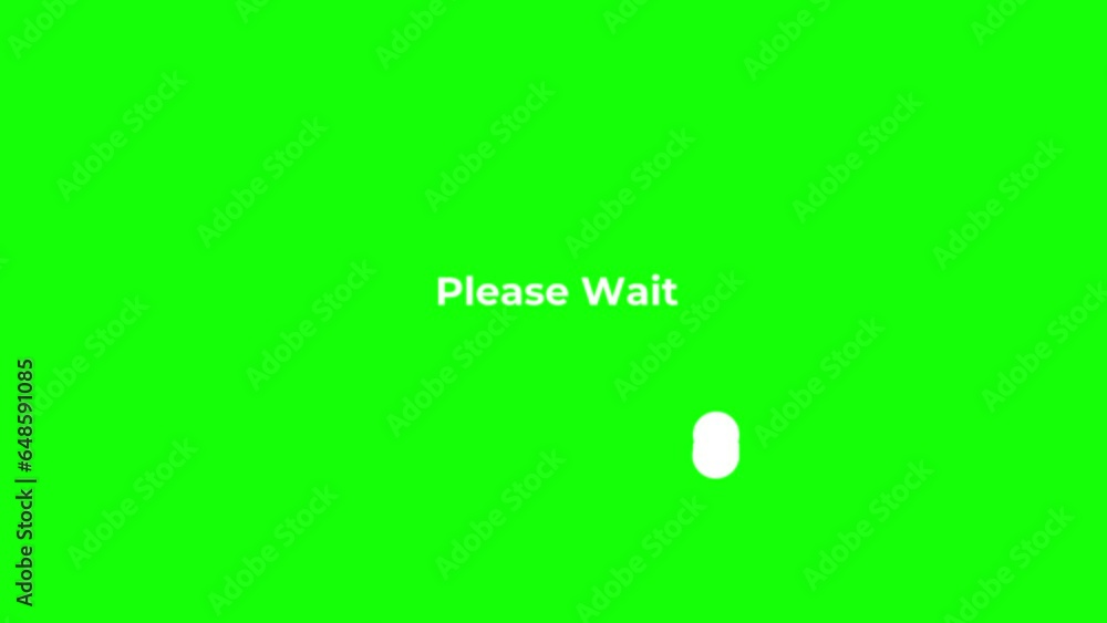 loading motion graphic with text please wait, green screen background, suitable for video elements loading motion graphic with text please wait, green screen background, suitable for video elements