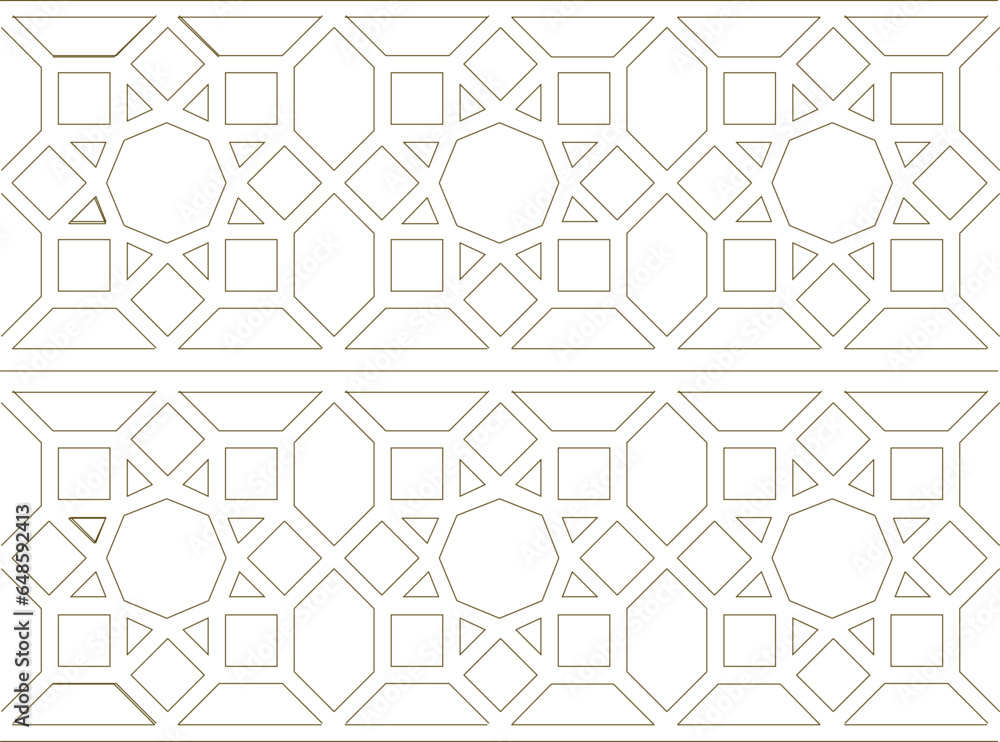 Vector sketch illustration of classic floral pattern design for decorative ornaments
