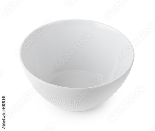 empty bowl isolated on white background.