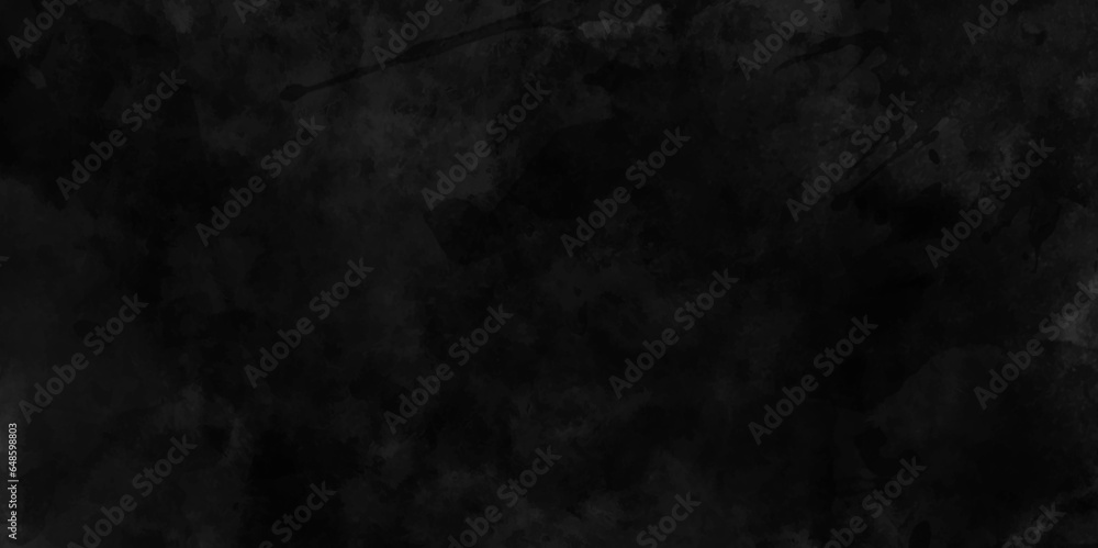 Black Background. Black Watercolor Texture. Chalkboard	
