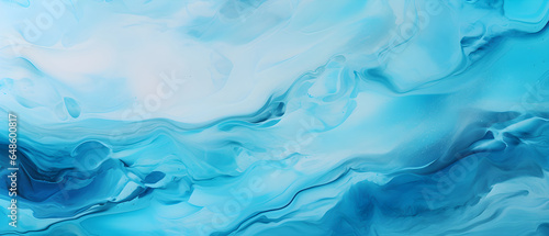 Abstract watercolor paint background illustration Blue color with liquid fluid marbled paper texture banner texture, Generative AI