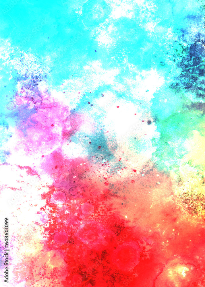 Abstract colorful background with color splashes. Empty space for your text