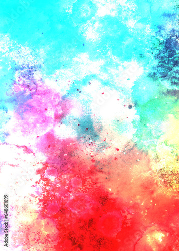 Abstract colorful background with color splashes. Empty space for your text