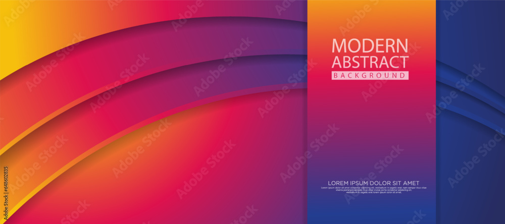 Fototapeta premium Modern abstract background with lines shape and shadow effect