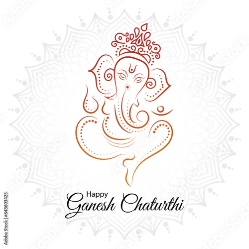 Happy Ganesh Chaturthi Vector design template, festival , indain, ganpati,