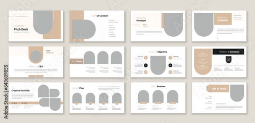 Pitch Deck Presentation template, Used for modern Presentations, company profiles, annual reports, pitch decks, proposals, portfolios, business and marketing