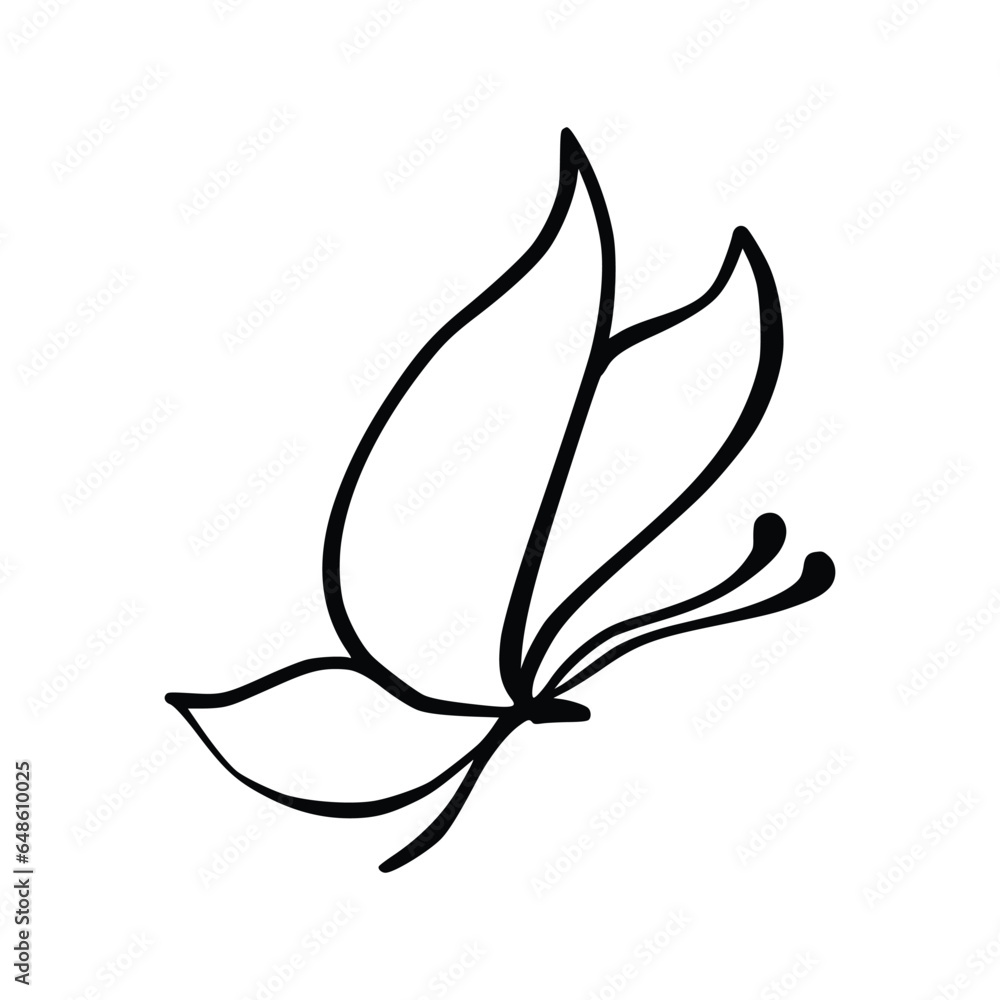 Butterfly line art. Simple minimal butterfly line tattoo icon logotype Butterfly line art. Simple minimal butterfly line tattoo icon logotype