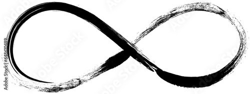 infinity sign drawn with ink strokes