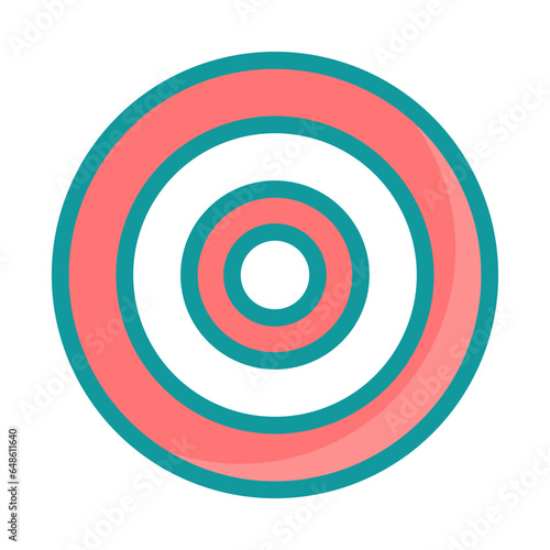 Business target success icon symbol vector image. Illustration of the arrow focus goal strategy design image