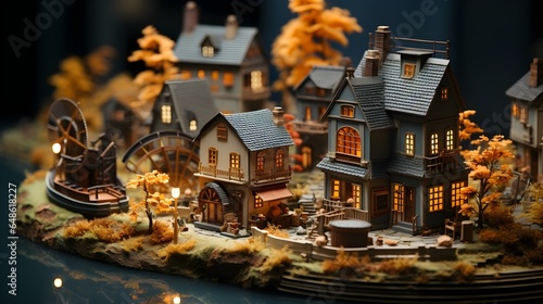 Toy Town: A Delicate World of Tiny Streets and Homes