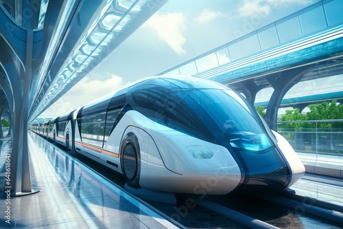 Train with automated transportation technology. Generative AI
