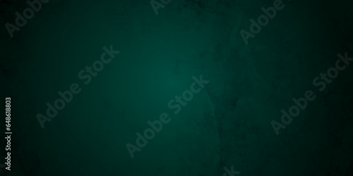 Dark black green chalk board and grunge banner background. Education and reading concept classroom board and wall texture background. Abstract blackboard background copy space.