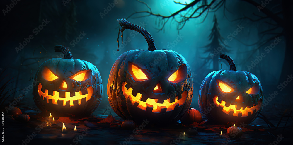 ハロウィンの飾り-かぼちゃのお化け ハロウィンの飾り-かぼちゃのお化け