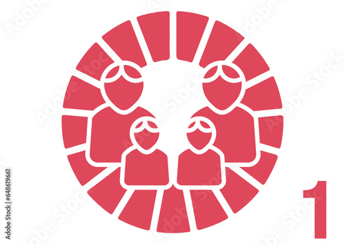 The Global Goals Sustainability Development 1 One No Poverty Red