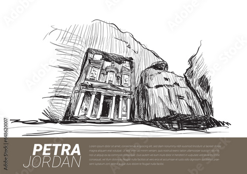 The Treasury at Petra illustration 