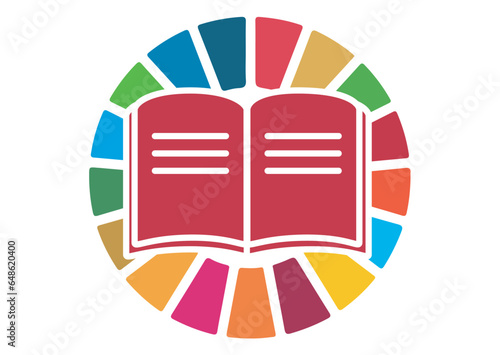 The Global Goals Sustainability Development 4 Four Quality Education Multicolor