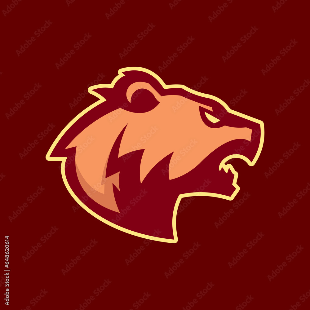 Vector Illustration Bear Head Face Esport Mascot Logo Flat Illustration style. Suitable For Gaming, Esport Championship, Gamer, and Sport Business Vector Illustration Bear Head Face Esport Mascot Logo Flat Illustration style. Suitable For Gaming, Esport Championship, Gamer, and Sport Business