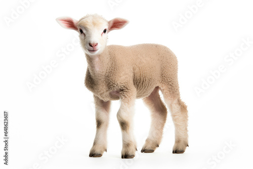 A lamb isolated on white background