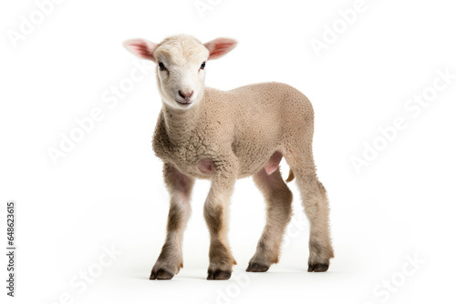 A lamb isolated on white background