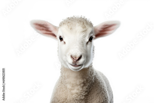 A lamb isolated on white background