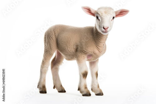 A lamb isolated on white background