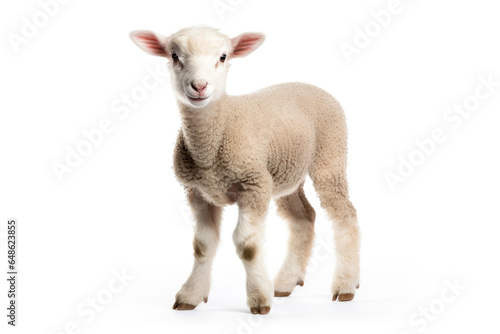 A lamb isolated on white background