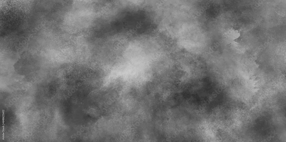 White realistic dust and smoke overlay on black background,Vignette texture in black and white color. Marble abstract background for advertisement.